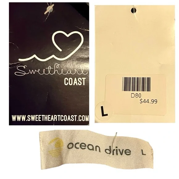 FLORAL SMOCKED TIE CUT OUT RUFFLE HEM MINI DRESS, SZ=LG. - Picture 8 of 15